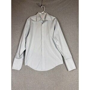 Brooks Brothers 346  Dress Shirt Mens 16 -36 Multicolor Check French Cuffs